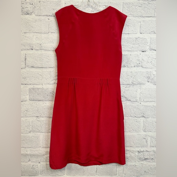 Theory Red Womens Mini Dress Size 2 - Picture 4 of 12